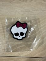 Monster High Skullette Pin White with Red Bow 2023 SDCC