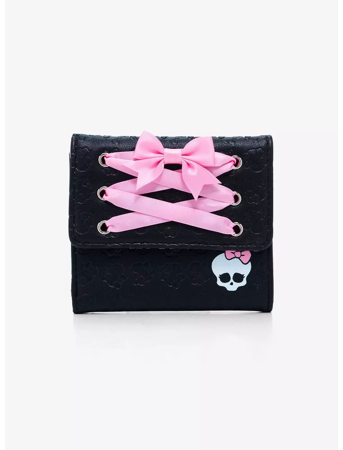 31420058_hi.jpg BAGS Skullette Lace-Up Mini Flap Wallet - Image 1