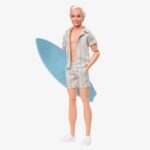 Barbie Movie: Ken Wearing Pastel Striped Beach Set (HPJ97) - Image 6
